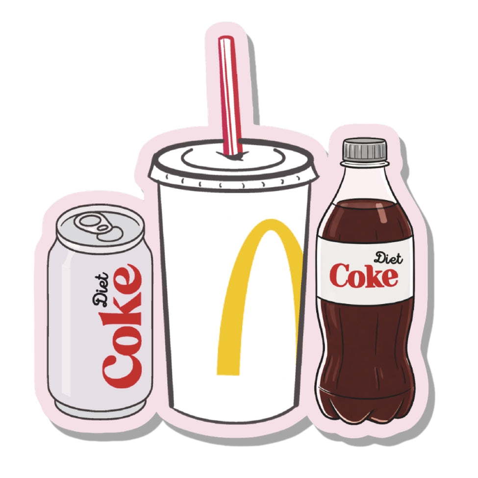Diet Coke Trio Vinyl Sticker