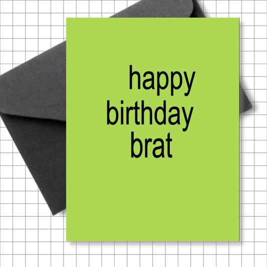 Happy Birthday Brat