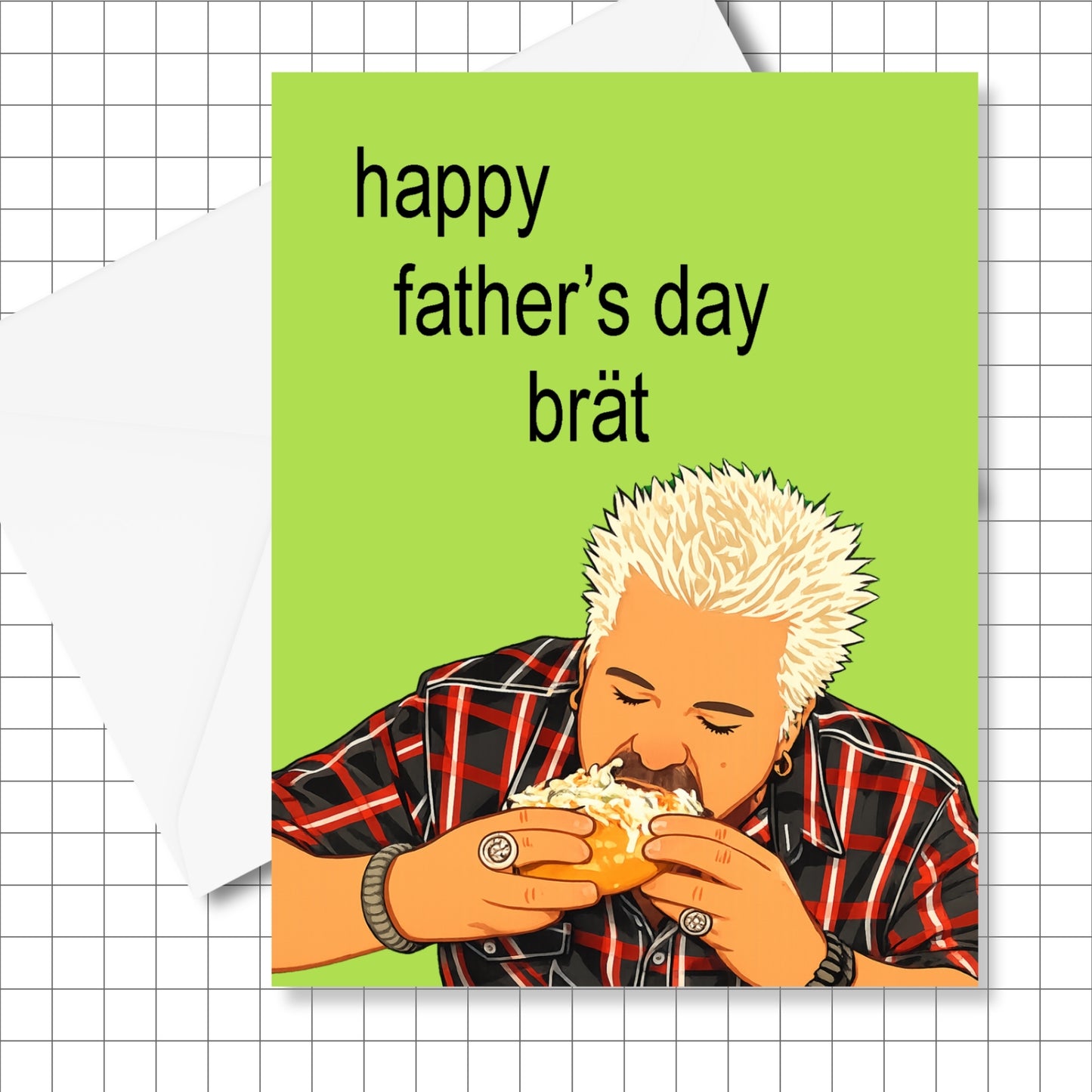 Happy Father's Day Brät Greeting Card