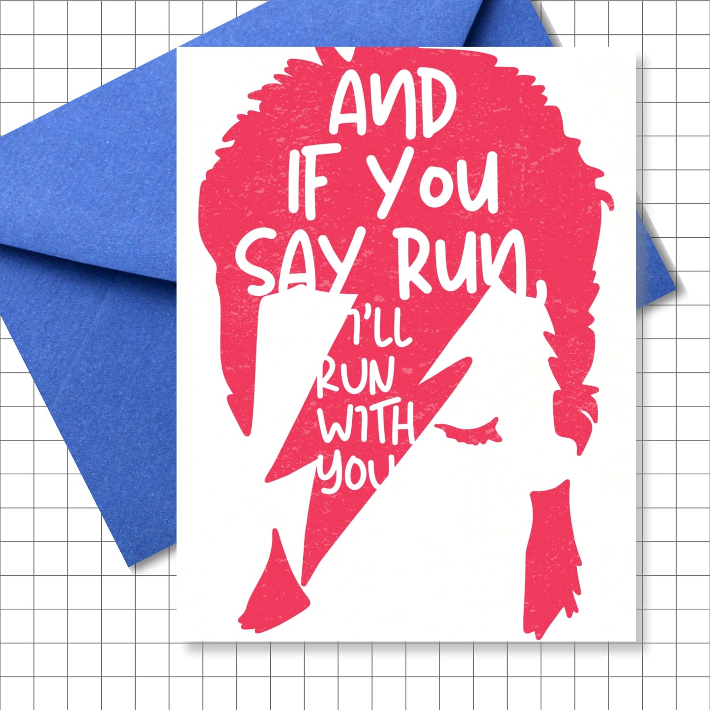 Bowie Inspired Romantic Greeting Card