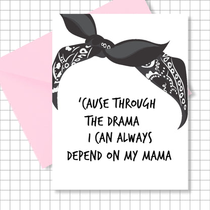 Tupac Inspired Card for Mom
