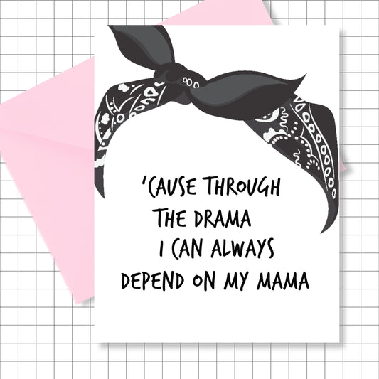 Tupac Inspired Card for Mom