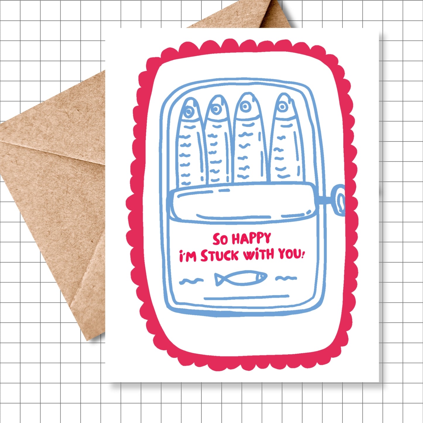 Sardine Love Greeting Card