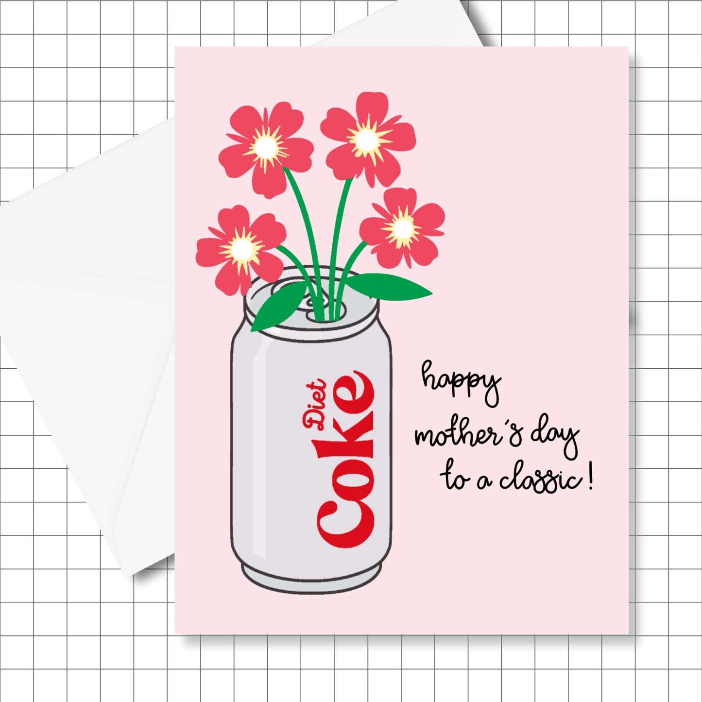 Diet Coke Happy Mother's Day to a Classic Greeting Card