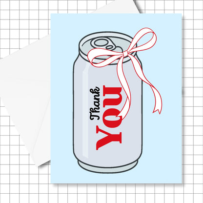 Thank You Diet Coke Can Greeting Card
