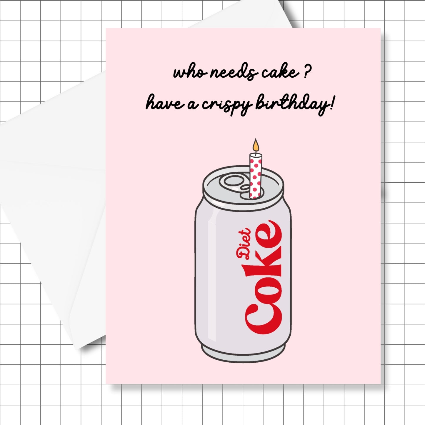Crispy Diet Coke Birthday Card