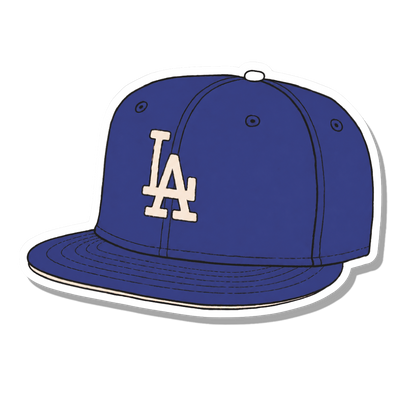 Los Angeles Dodgers Hat Vinyl Sticker
