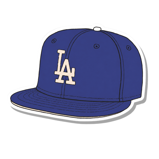 Los Angeles Dodgers Hat Vinyl Sticker